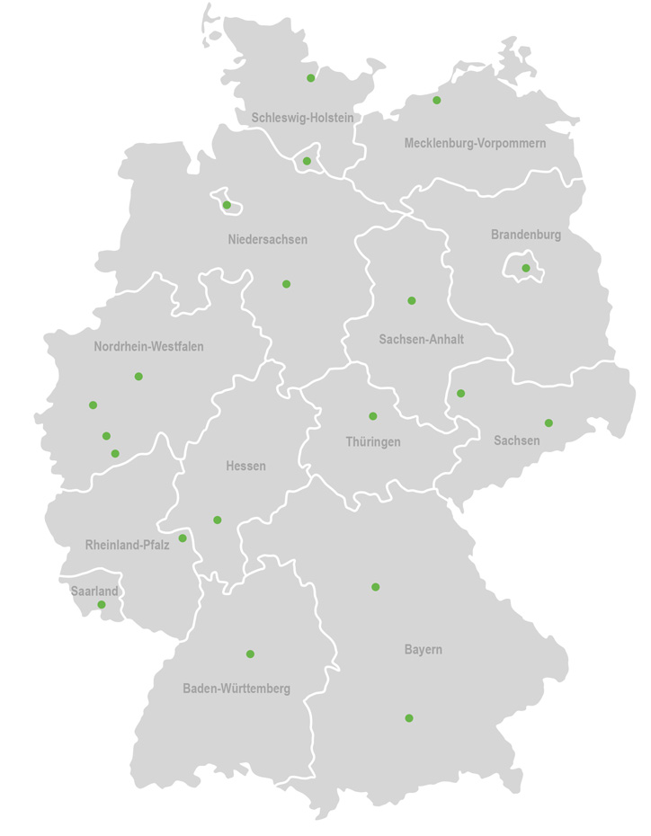 Deutschlandkarte-Silhouette
