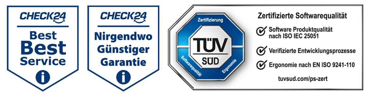 best best service, nirgendwo günstiger Garantie & TÜV zertifiziert