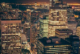 New York Skyline bei Nacht